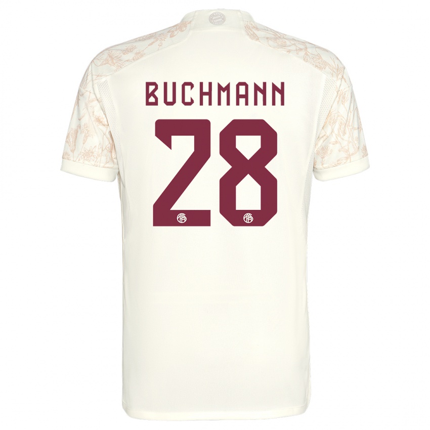 Heren Tarek Buchmann #28 Gebroken Wit Thuisshirt Derde Tenue 2023/24 T-Shirt