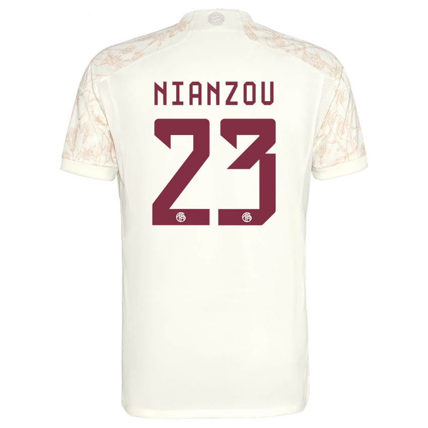 Heren Tanguy Nianzou #23 Gebroken Wit Thuisshirt Derde Tenue 2023/24 T-Shirt