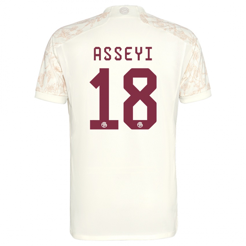 Heren Viviane Asseyi #18 Gebroken Wit Thuisshirt Derde Tenue 2023/24 T-Shirt