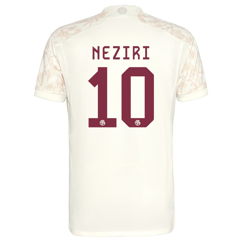 Heren Behar Neziri #10 Gebroken Wit Thuisshirt Derde Tenue 2023/24 T-Shirt