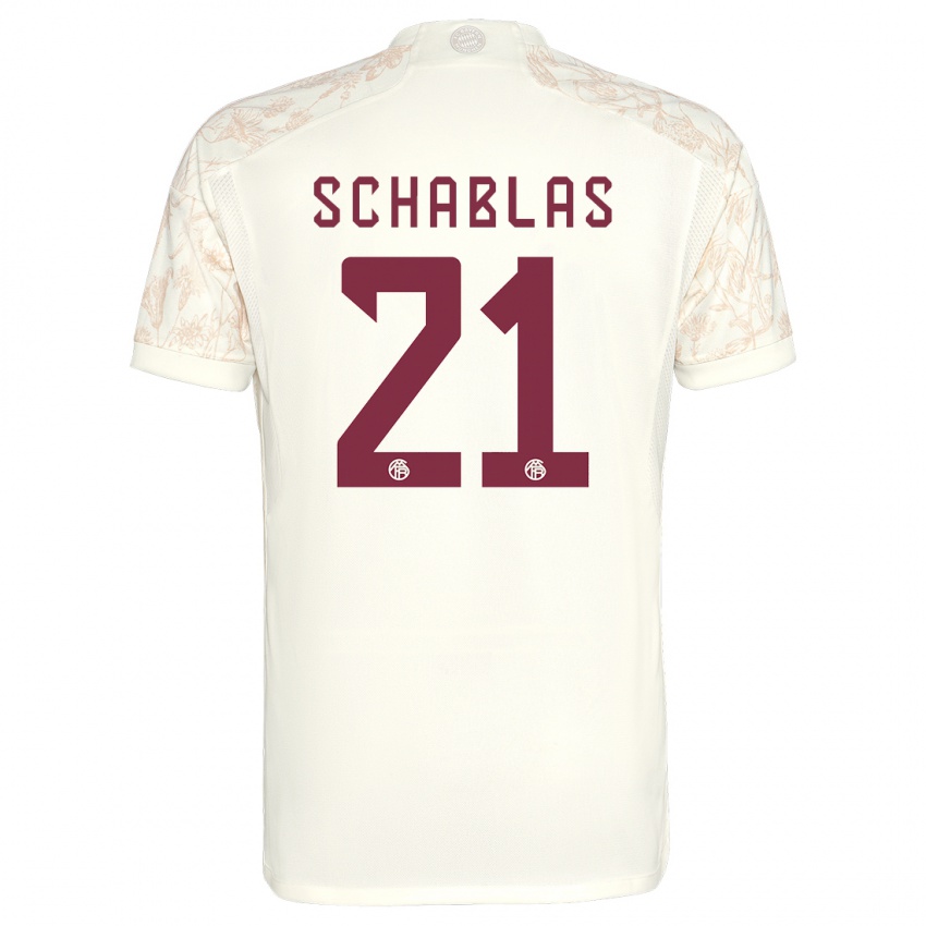 Heren Matteo Schablas #21 Gebroken Wit Thuisshirt Derde Tenue 2023/24 T-Shirt