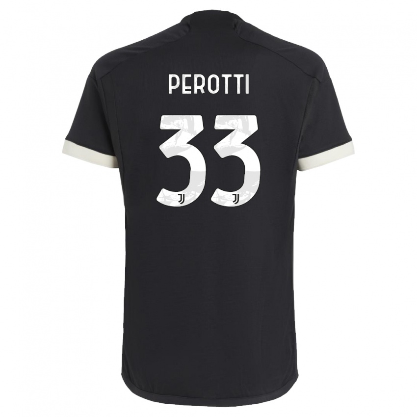 Heren Clemente Perotti #33 Zwart Thuisshirt Derde Tenue 2023/24 T-Shirt