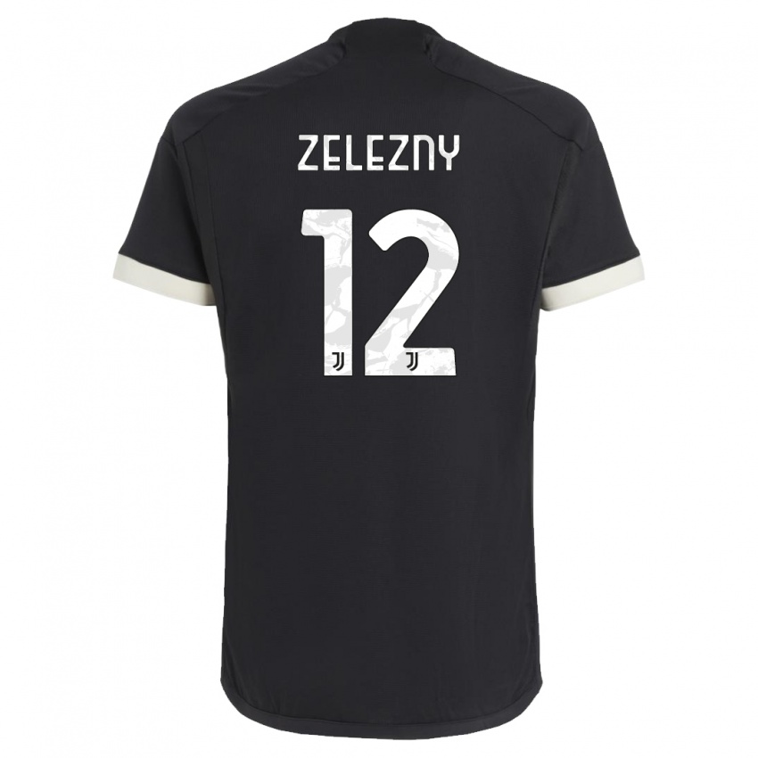 Heren Radoslaw Zelezny #12 Zwart Thuisshirt Derde Tenue 2023/24 T-Shirt