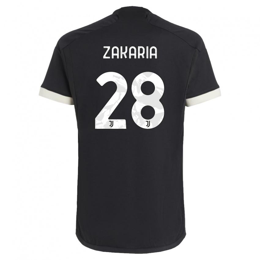 Heren Denis Zakaria #28 Zwart Thuisshirt Derde Tenue 2023/24 T-Shirt