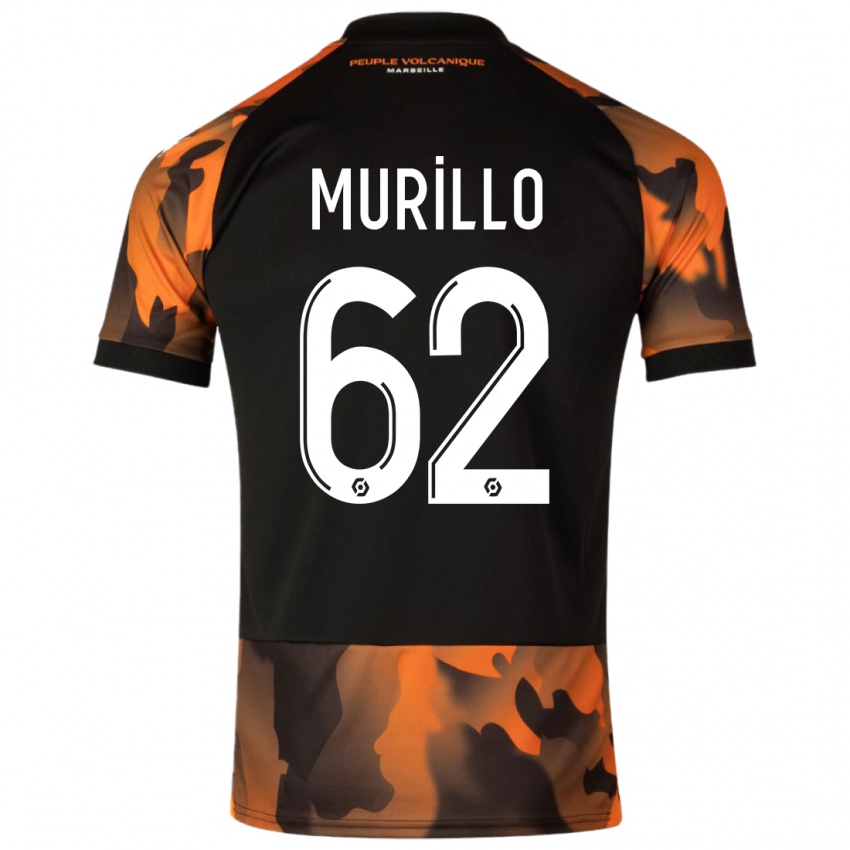 Heren Amir Murillo #62 Zwart Oranje Thuisshirt Derde Tenue 2023/24 T-Shirt