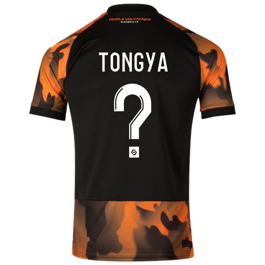 Heren Franco Tongya #0 Zwart Oranje Thuisshirt Derde Tenue 2023/24 T-Shirt