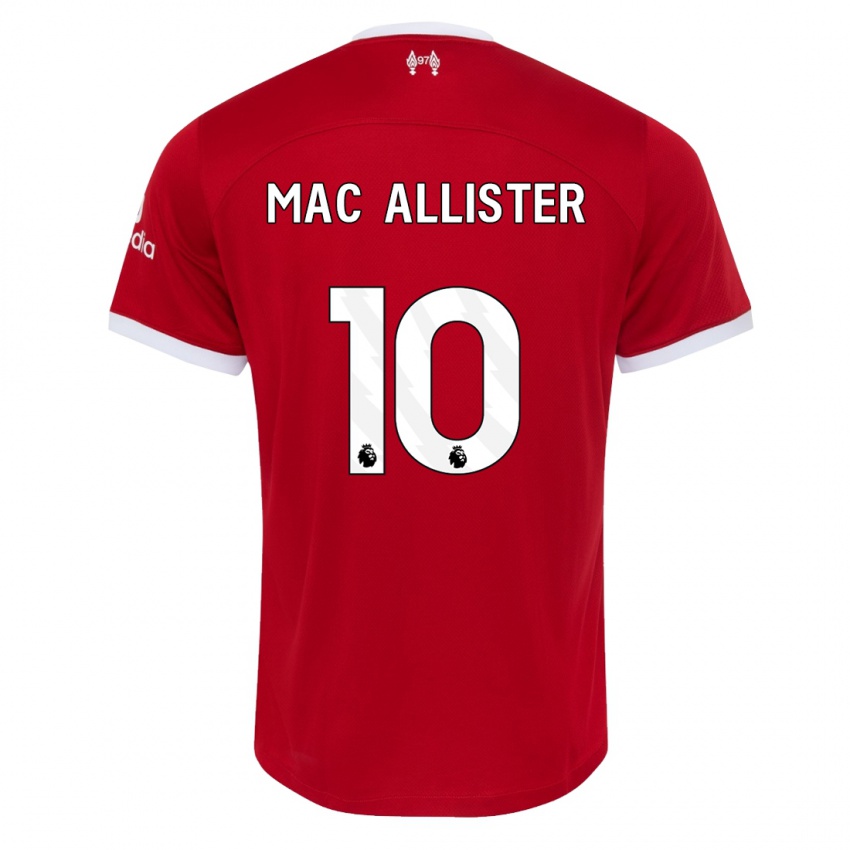 Dames Alexis Mac Allister #10 Rood Thuisshirt Thuistenue 2023/24 T-Shirt