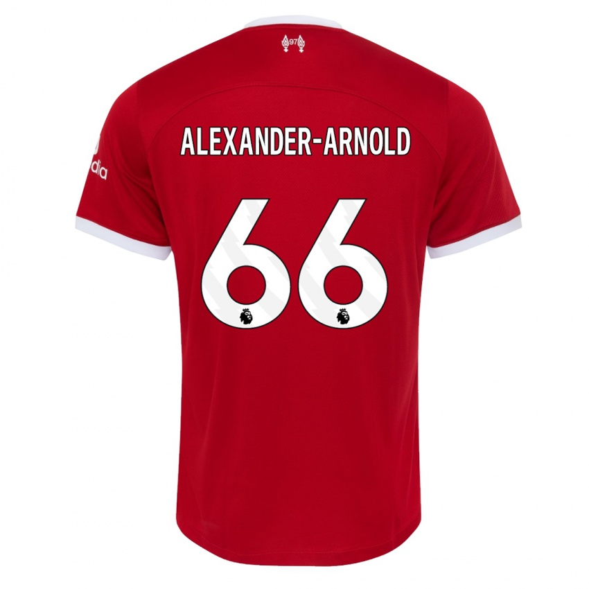 Dames Trent Alexander-Arnold #66 Rood Thuisshirt Thuistenue 2023/24 T-Shirt