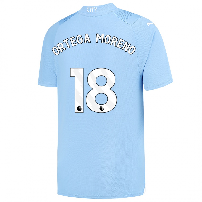 Dames Stefan Ortega Moreno #18 Lichtblauw Thuisshirt Thuistenue 2023/24 T-Shirt