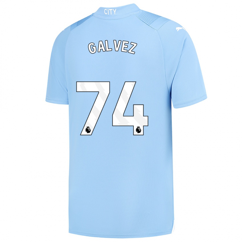 Dames Tomas Galvez #74 Lichtblauw Thuisshirt Thuistenue 2023/24 T-Shirt