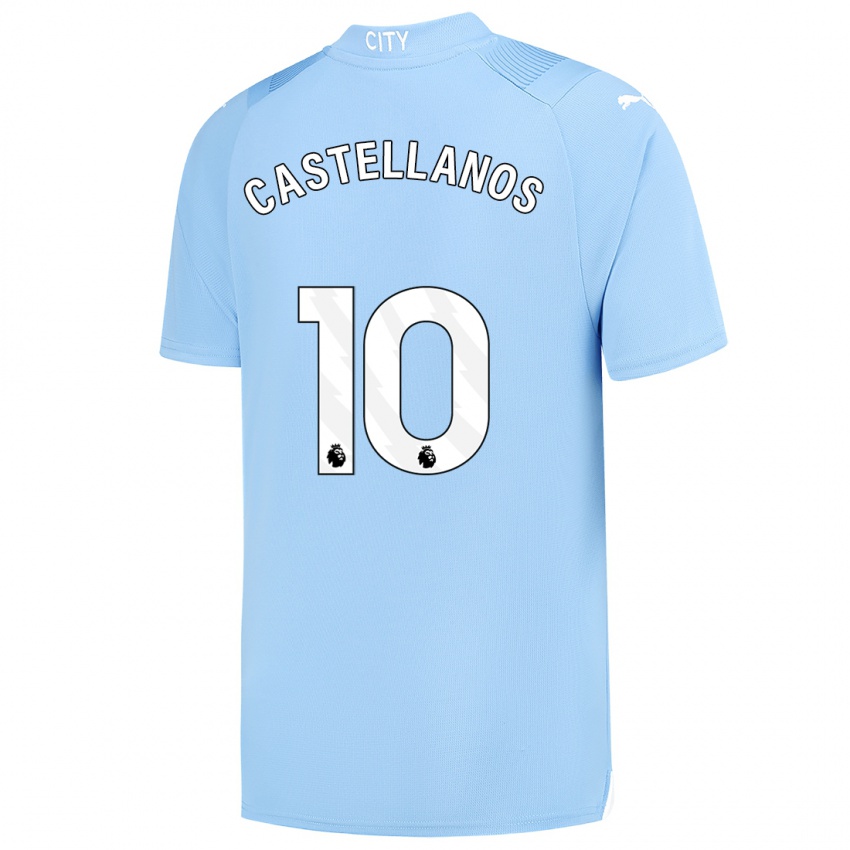 Dames Deyna Castellanos #10 Lichtblauw Thuisshirt Thuistenue 2023/24 T-Shirt