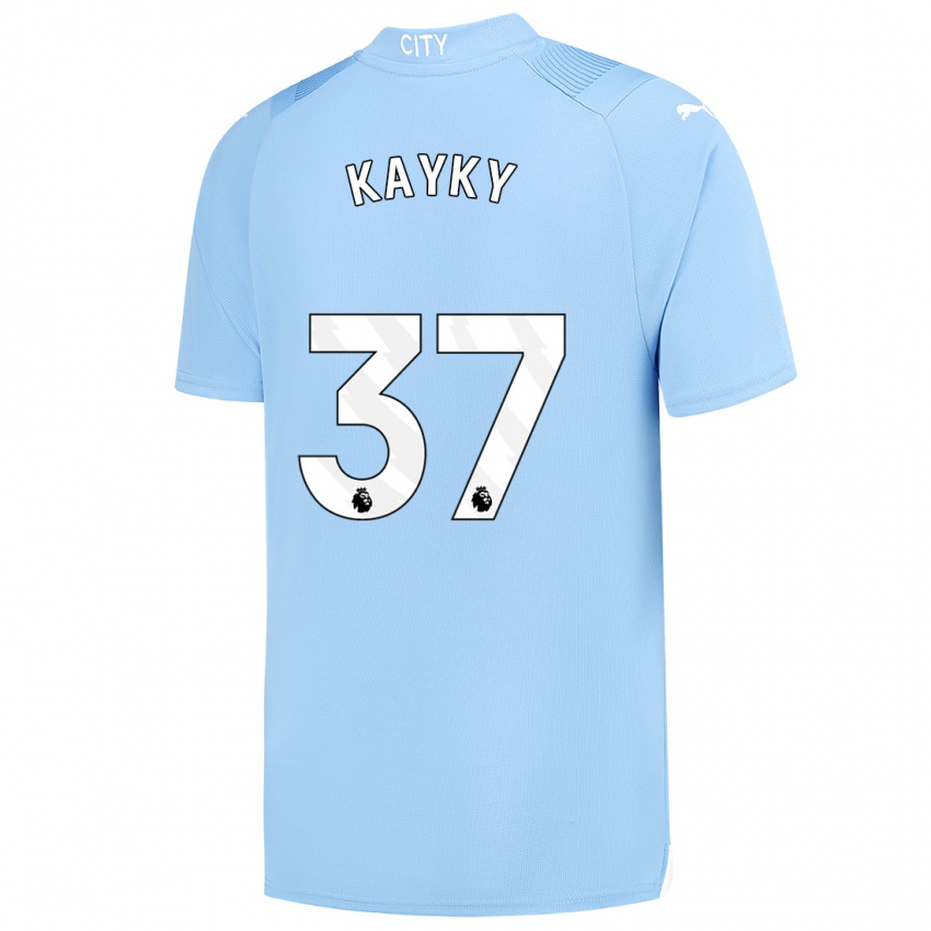 Dames Kayky #37 Lichtblauw Thuisshirt Thuistenue 2023/24 T-Shirt