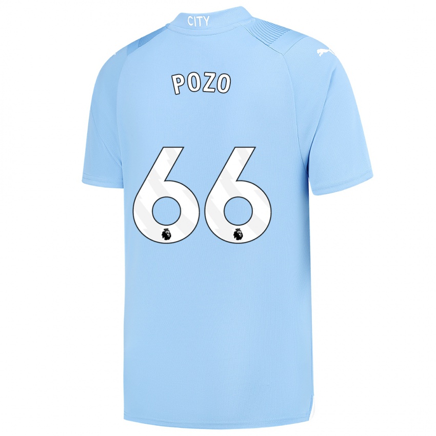 Dames Iker Pozo #66 Lichtblauw Thuisshirt Thuistenue 2023/24 T-Shirt