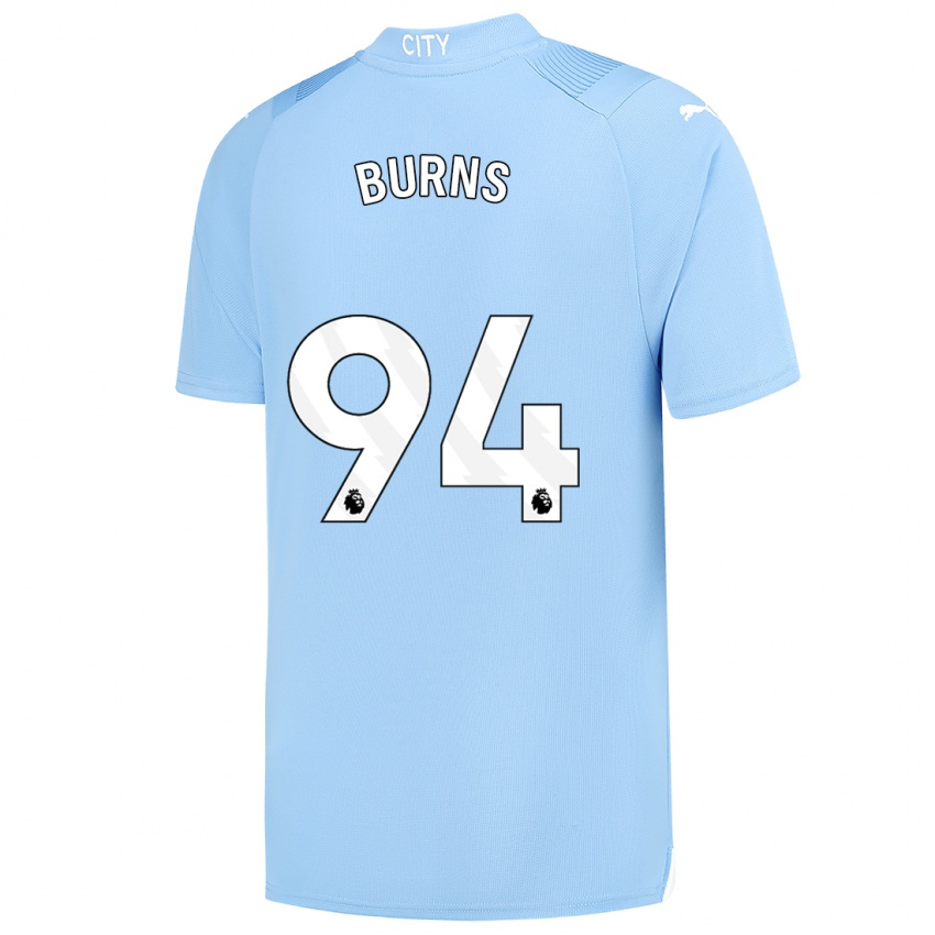 Dames Finley Burns #94 Lichtblauw Thuisshirt Thuistenue 2023/24 T-Shirt