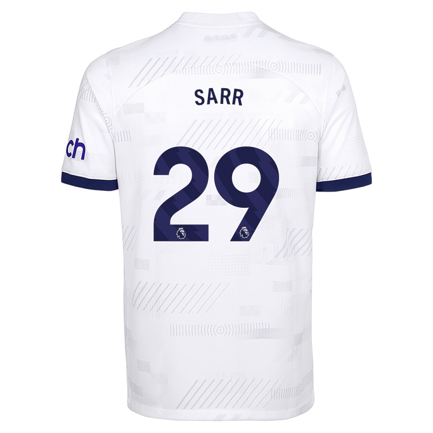 Dames Pape Matar Sarr #29 Wit Thuisshirt Thuistenue 2023/24 T-Shirt