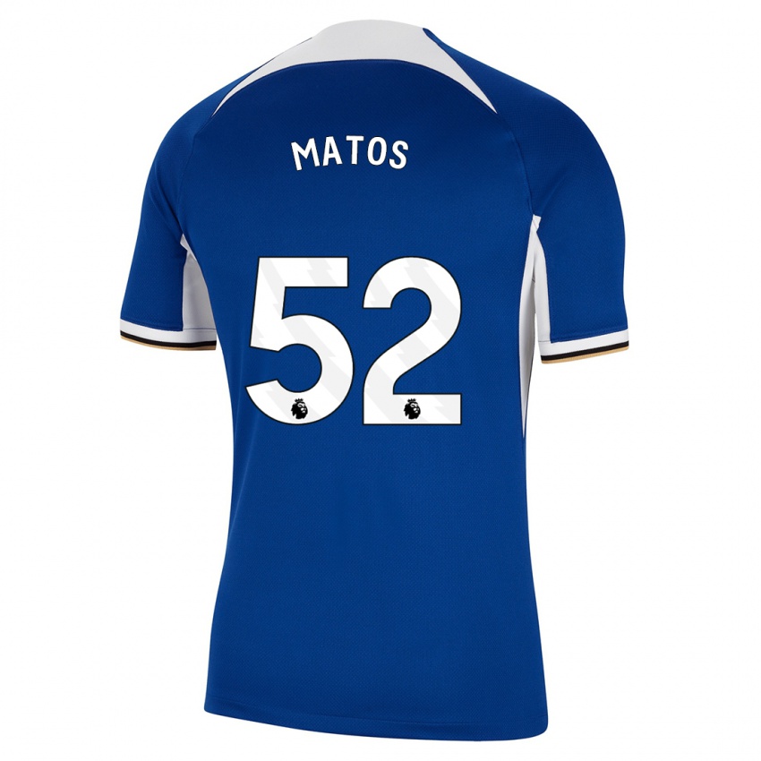 Dames Alex Matos #52 Blauw Thuisshirt Thuistenue 2023/24 T-Shirt