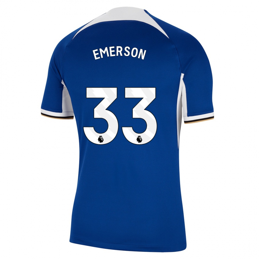 Dames Emerson #33 Blauw Thuisshirt Thuistenue 2023/24 T-Shirt