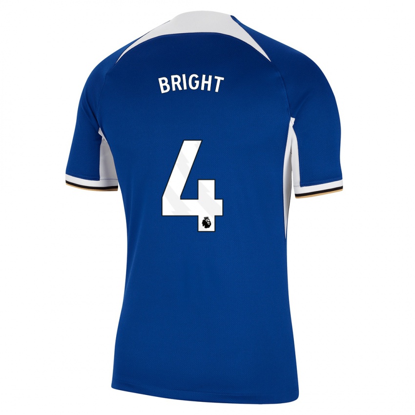 Dames Millie Bright #4 Blauw Thuisshirt Thuistenue 2023/24 T-Shirt