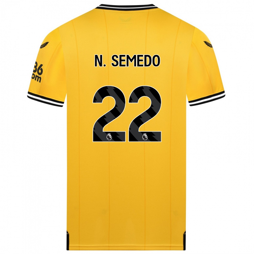 Dames Nelson Semedo #22 Geel Thuisshirt Thuistenue 2023/24 T-Shirt