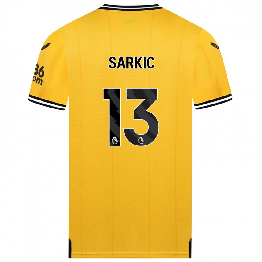 Dames Matija Sarkic #13 Geel Thuisshirt Thuistenue 2023/24 T-Shirt