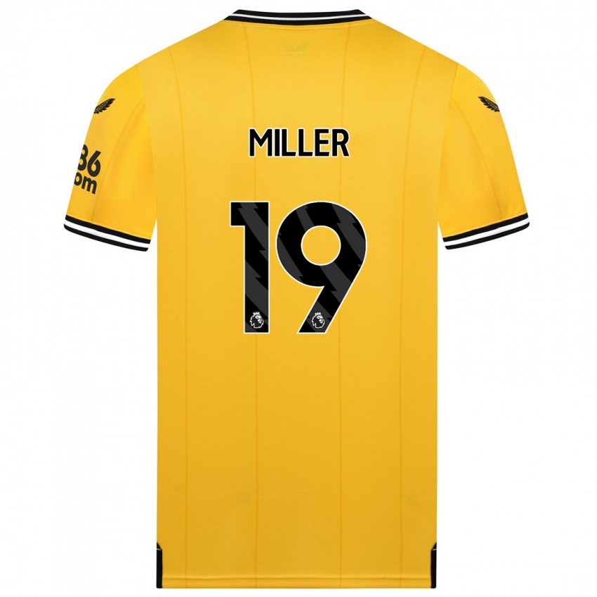 Dames Ali Miller #19 Geel Thuisshirt Thuistenue 2023/24 T-Shirt