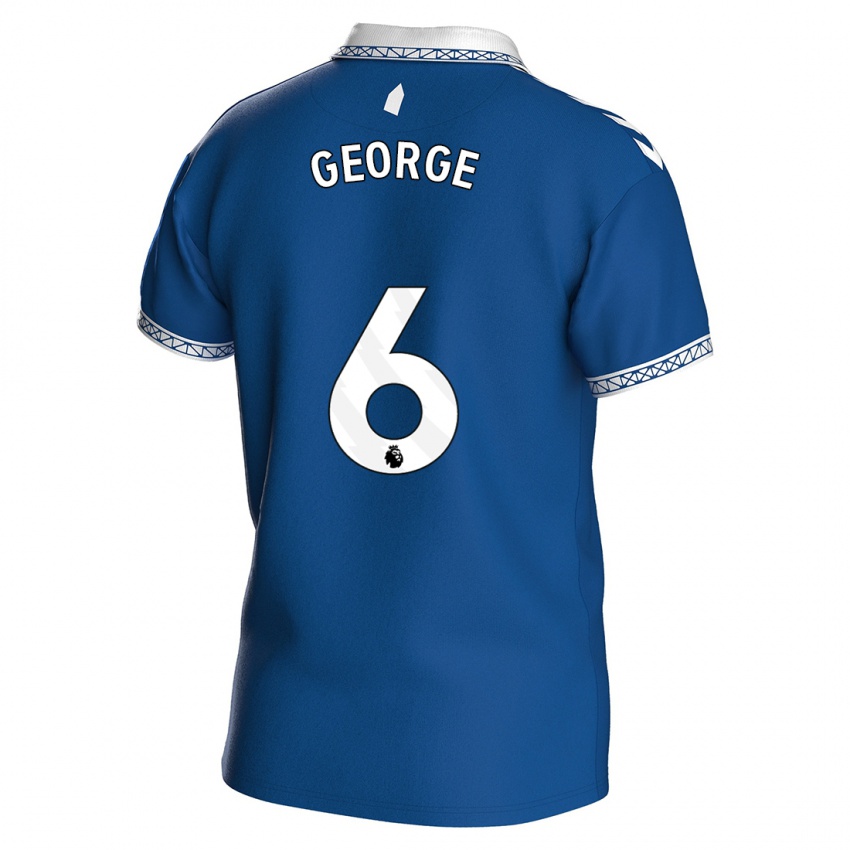 Dames Gabrielle George #6 Koningsblauw Thuisshirt Thuistenue 2023/24 T-Shirt