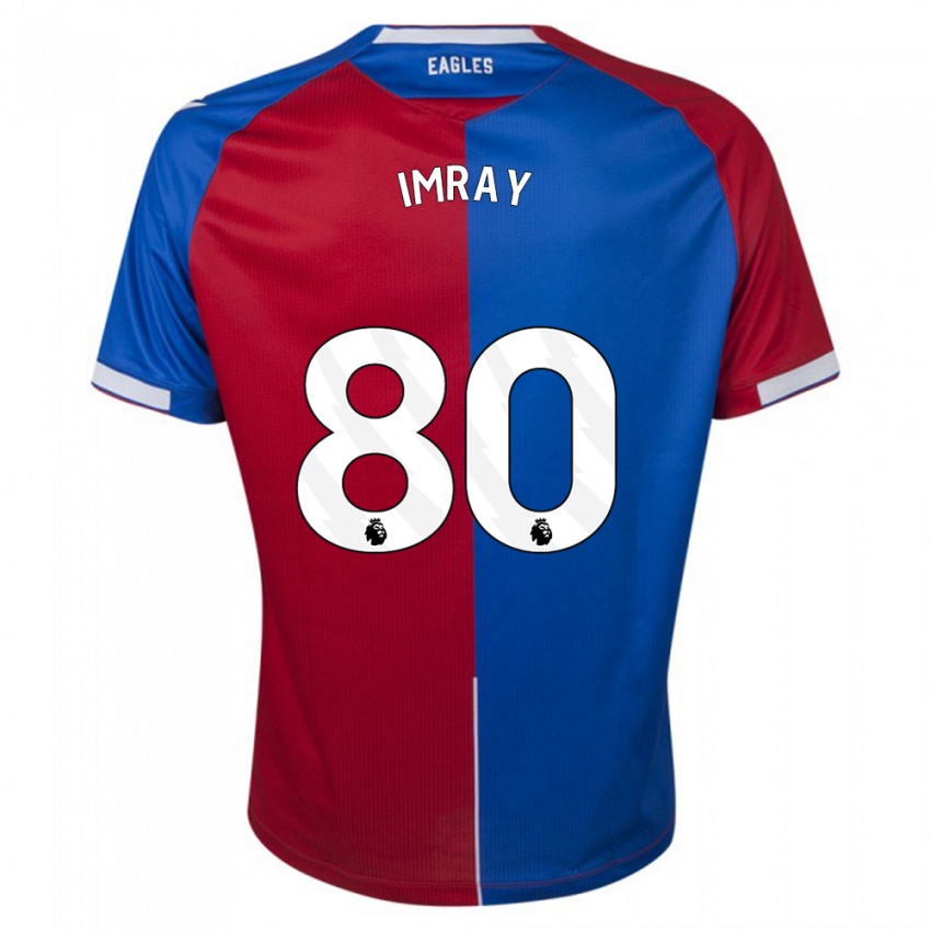 Dames Danny Imray #80 Rood Blauw Thuisshirt Thuistenue 2023/24 T-Shirt