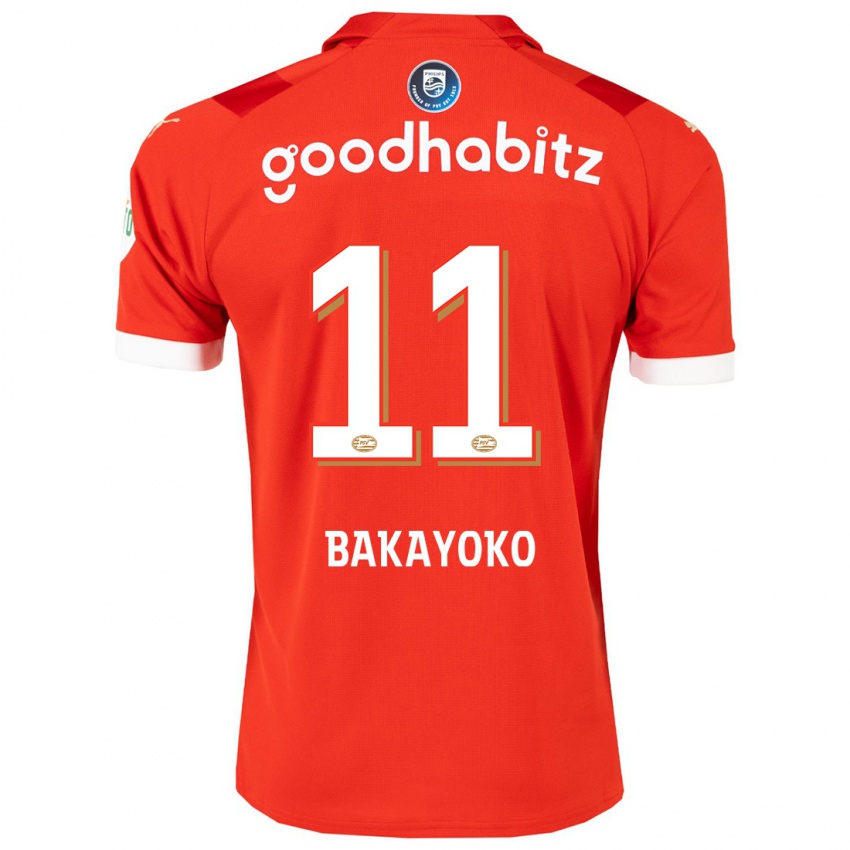 Dames Johan Bakayoko #11 Rood Thuisshirt Thuistenue 2023/24 T-Shirt