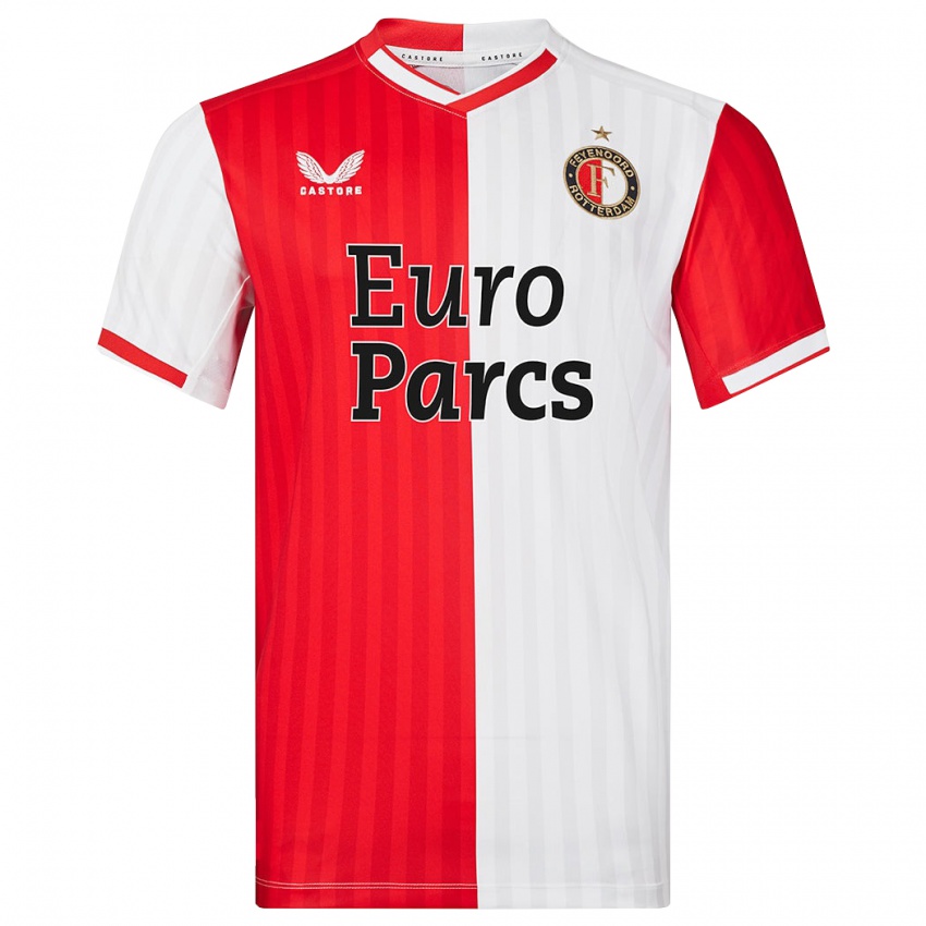 Dames Amber Verspaget #21 Rood Wit Thuisshirt Thuistenue 2023/24 T-Shirt