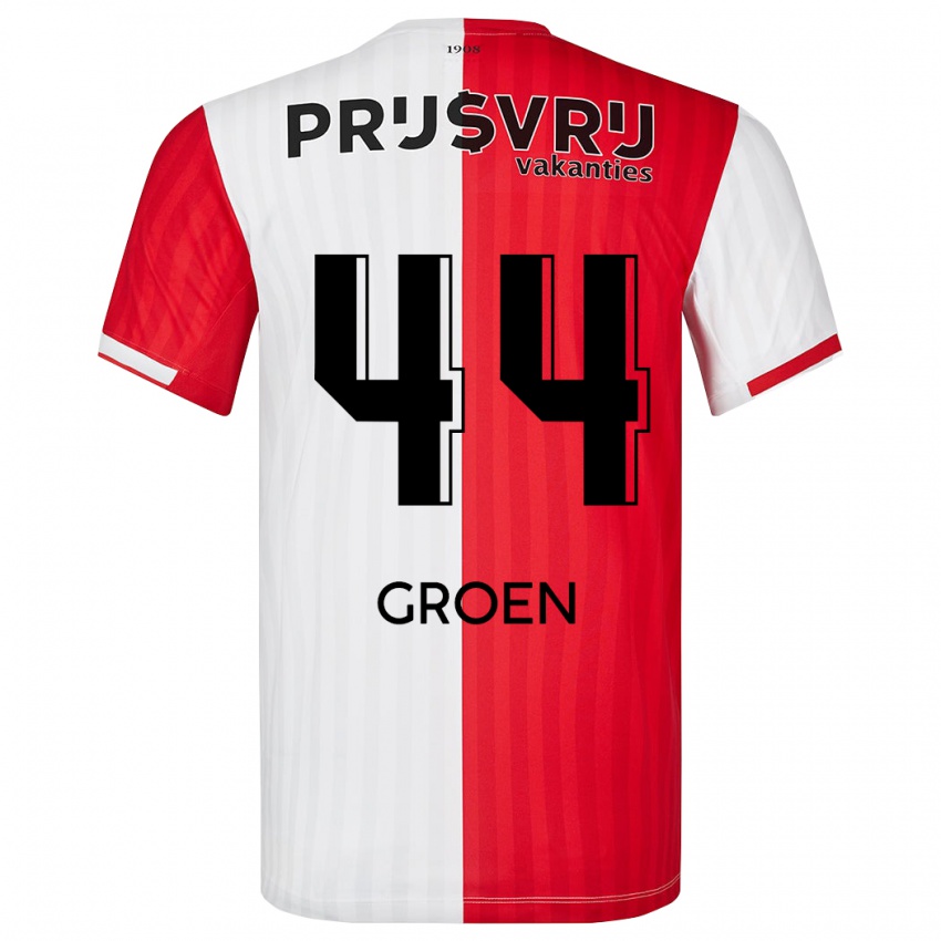 Dames Nesto Groen #44 Rood Wit Thuisshirt Thuistenue 2023/24 T-Shirt