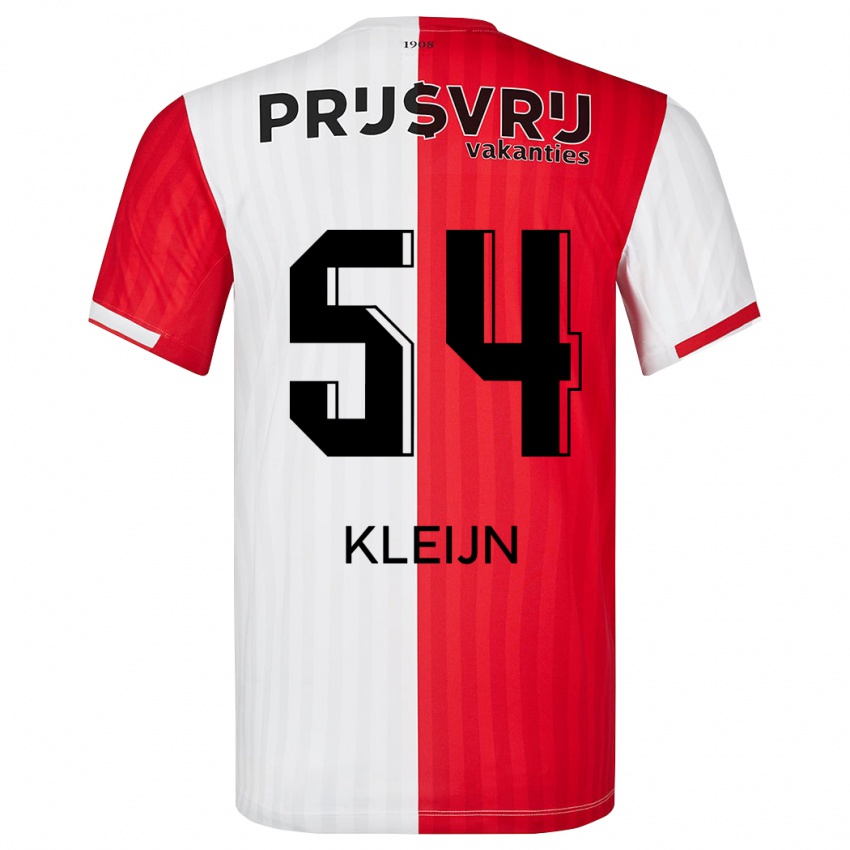 Dames Mike Kleijn #54 Rood Wit Thuisshirt Thuistenue 2023/24 T-Shirt