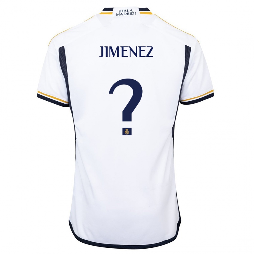 Dames David Jimenez #0 Wit Thuisshirt Thuistenue 2023/24 T-Shirt