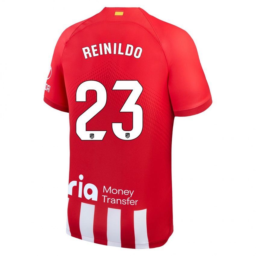 Dames Reinildo Mandava #23 Rood Wit Thuisshirt Thuistenue 2023/24 T-Shirt