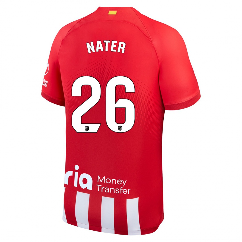 Dames Silvano Nater #26 Rood Wit Thuisshirt Thuistenue 2023/24 T-Shirt