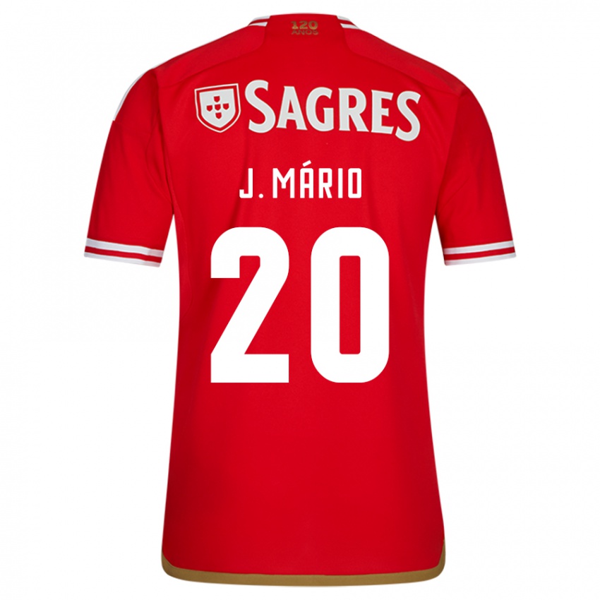 Dames Joao Mario #20 Rood Thuisshirt Thuistenue 2023/24 T-Shirt