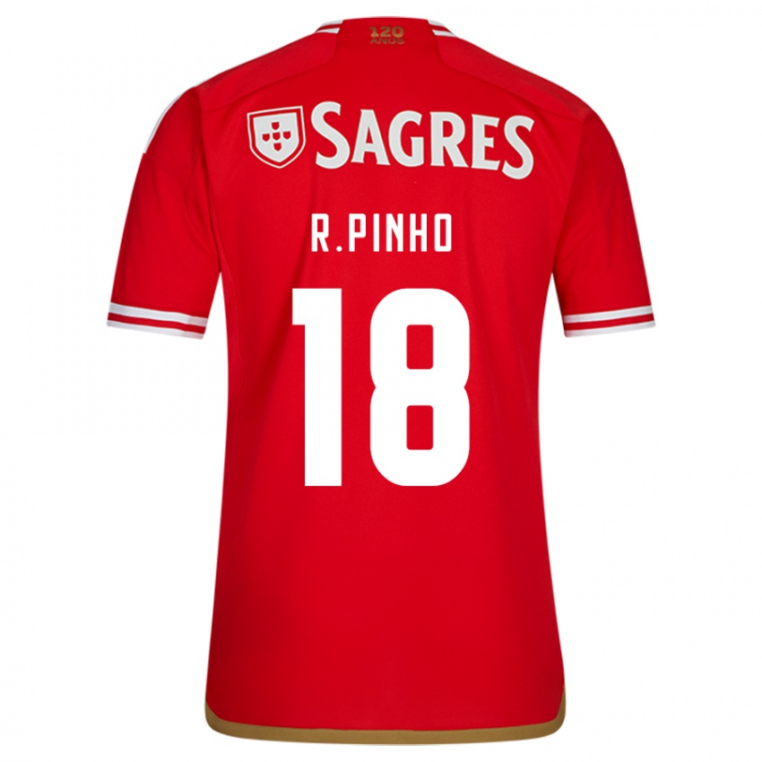 Dames Rodrigo Pinho #18 Rood Thuisshirt Thuistenue 2023/24 T-Shirt