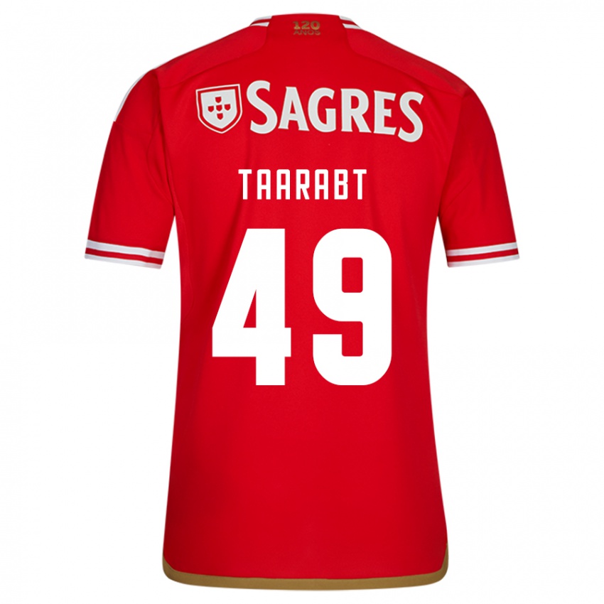 Dames Adel Taarabt #49 Rood Thuisshirt Thuistenue 2023/24 T-Shirt