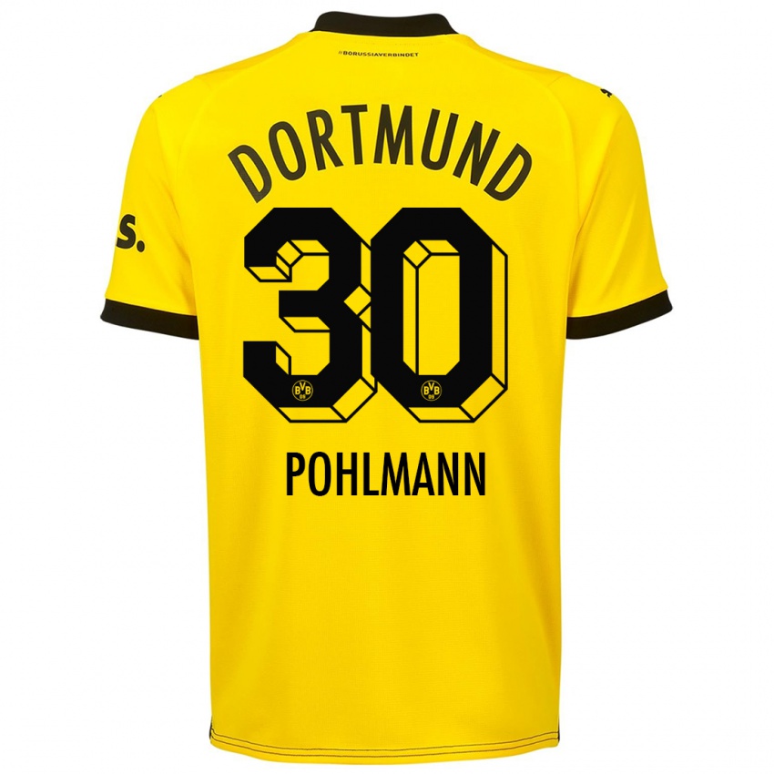 Dames Ole Pohlmann #30 Geel Thuisshirt Thuistenue 2023/24 T-Shirt