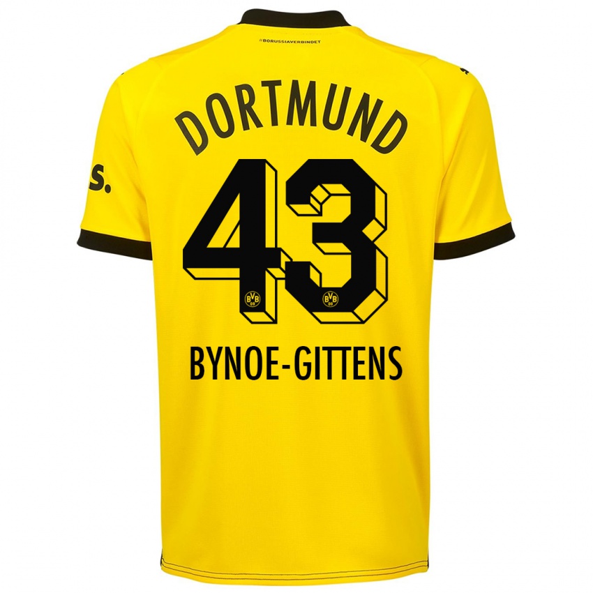 Dames Jamie Bynoe-Gittens #43 Geel Thuisshirt Thuistenue 2023/24 T-Shirt