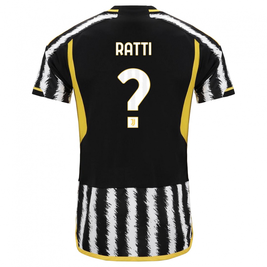 Dames Leonardo Ratti #0 Zwart Wit Thuisshirt Thuistenue 2023/24 T-Shirt