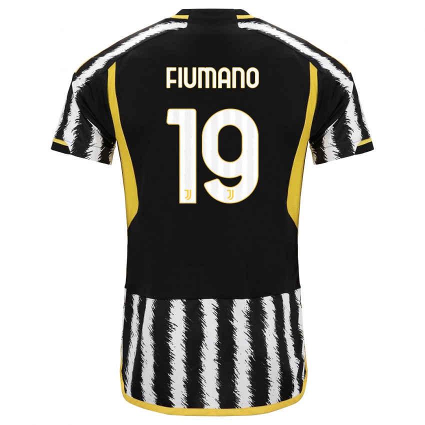 Dames Filippo Fiumano #19 Zwart Wit Thuisshirt Thuistenue 2023/24 T-Shirt