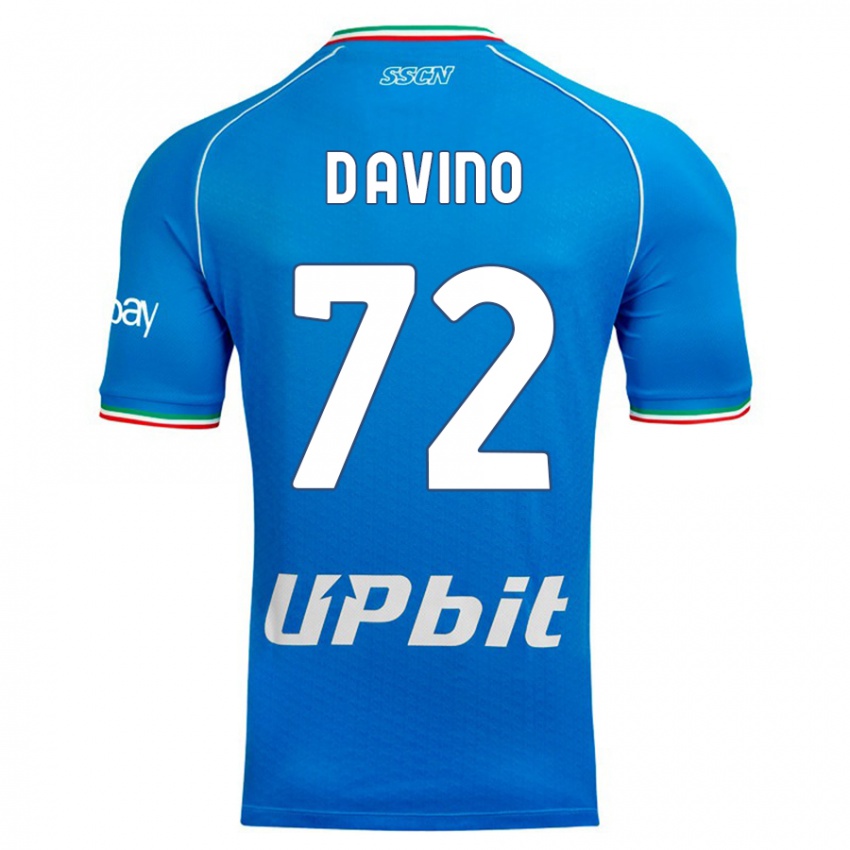 Dames Luigi D'avino #72 Hemelsblauw Thuisshirt Thuistenue 2023/24 T-Shirt