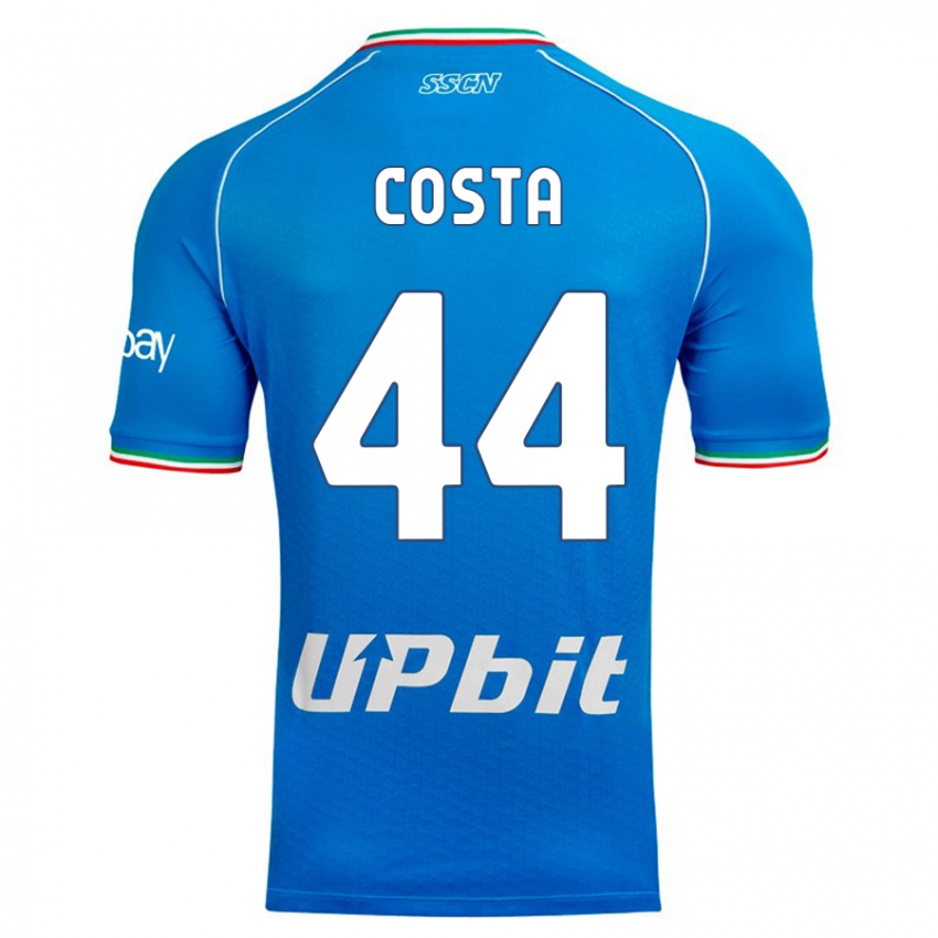 Dames Filippo Costa #44 Hemelsblauw Thuisshirt Thuistenue 2023/24 T-Shirt