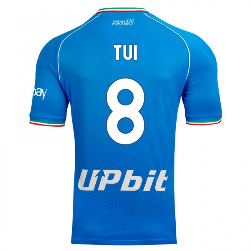 Dames Sara Tui #8 Hemelsblauw Thuisshirt Thuistenue 2023/24 T-Shirt