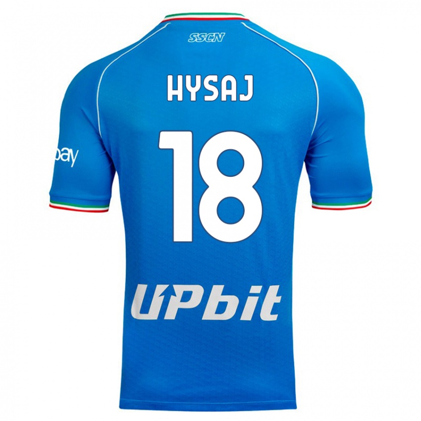 Dames Daniel Hysaj #18 Hemelsblauw Thuisshirt Thuistenue 2023/24 T-Shirt