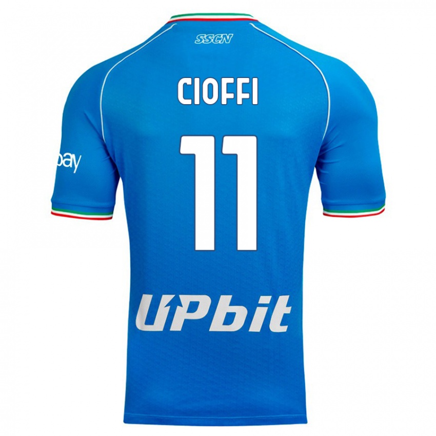 Dames Antonio Cioffi #11 Hemelsblauw Thuisshirt Thuistenue 2023/24 T-Shirt