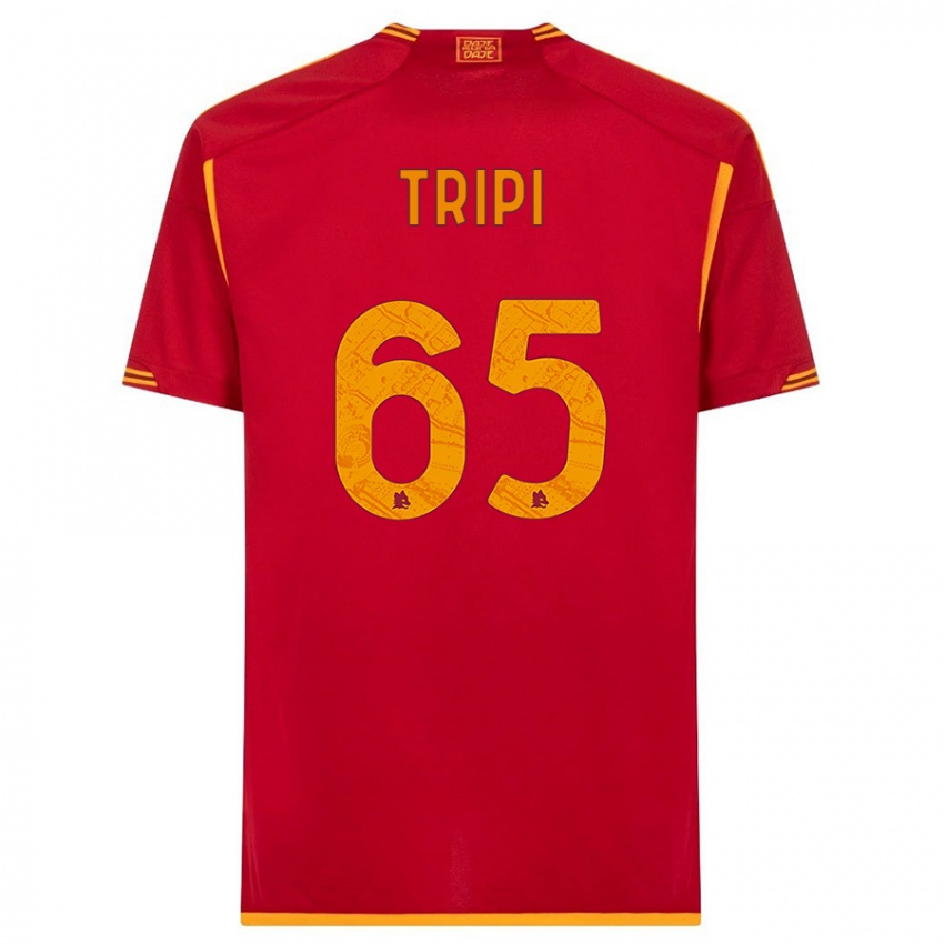 Dames Filippo Tripi #65 Rood Thuisshirt Thuistenue 2023/24 T-Shirt