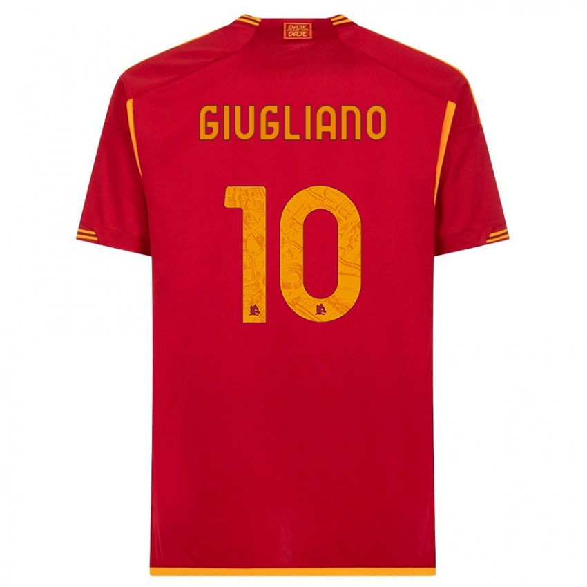 Dames Manuela Giugliano #10 Rood Thuisshirt Thuistenue 2023/24 T-Shirt