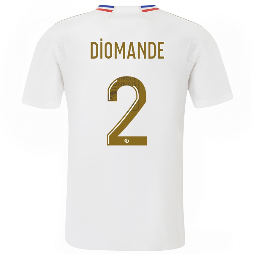 Dames Sinaly Diomande #2 Wit Thuisshirt Thuistenue 2023/24 T-Shirt