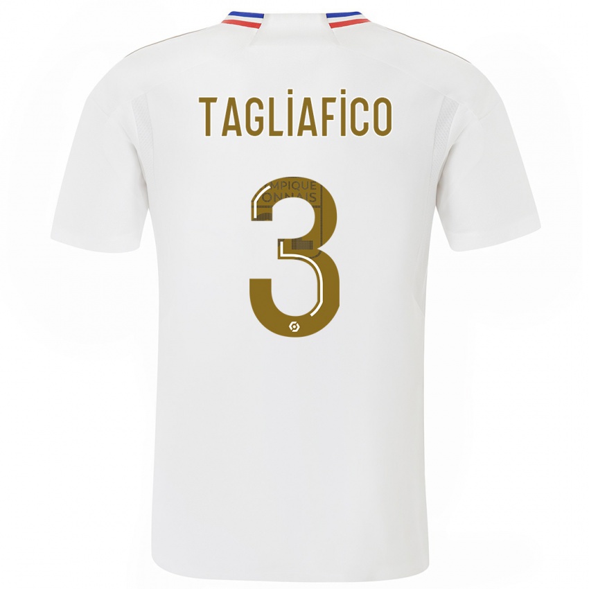 Dames Nicolas Tagliafico #3 Wit Thuisshirt Thuistenue 2023/24 T-Shirt